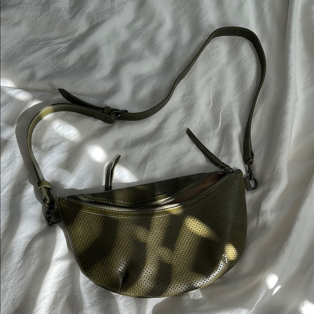 ABLE Olive Green Crossbody Bag
